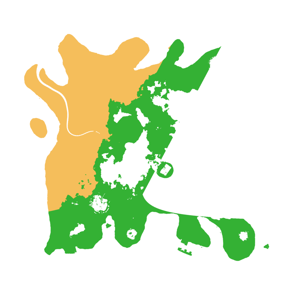 Biome Rust Map: Procedural Map, Size: 3000, Seed: 1077711157