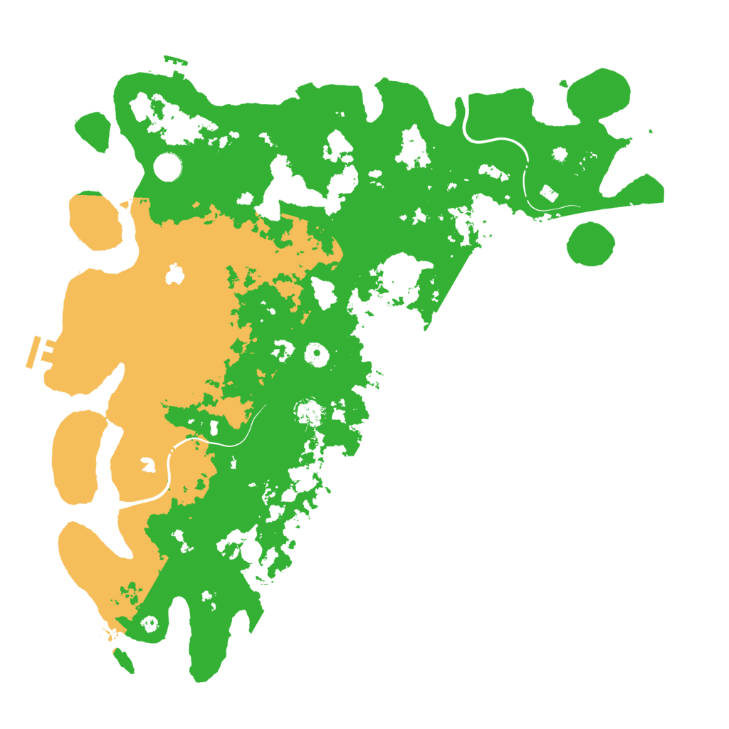 Biome Rust Map: Procedural Map, Size: 4500, Seed: 207907114