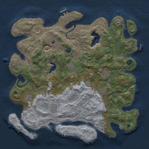 Thumbnail Rust Map: Procedural Map, Size: 4250, Seed: 1874687098, 17 Monuments