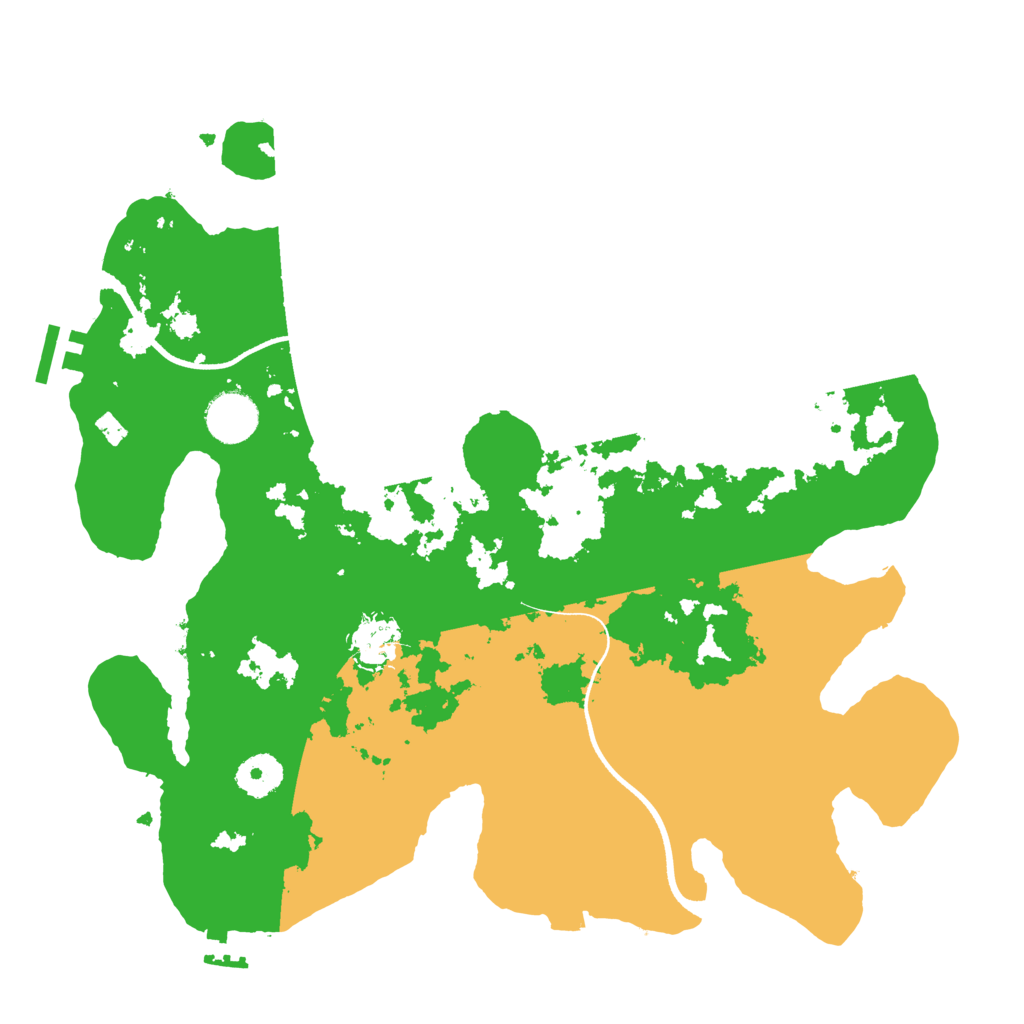 Biome Rust Map: Procedural Map, Size: 3500, Seed: 617862882