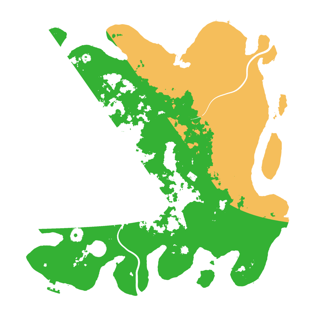 Biome Rust Map: Procedural Map, Size: 3500, Seed: 66247858