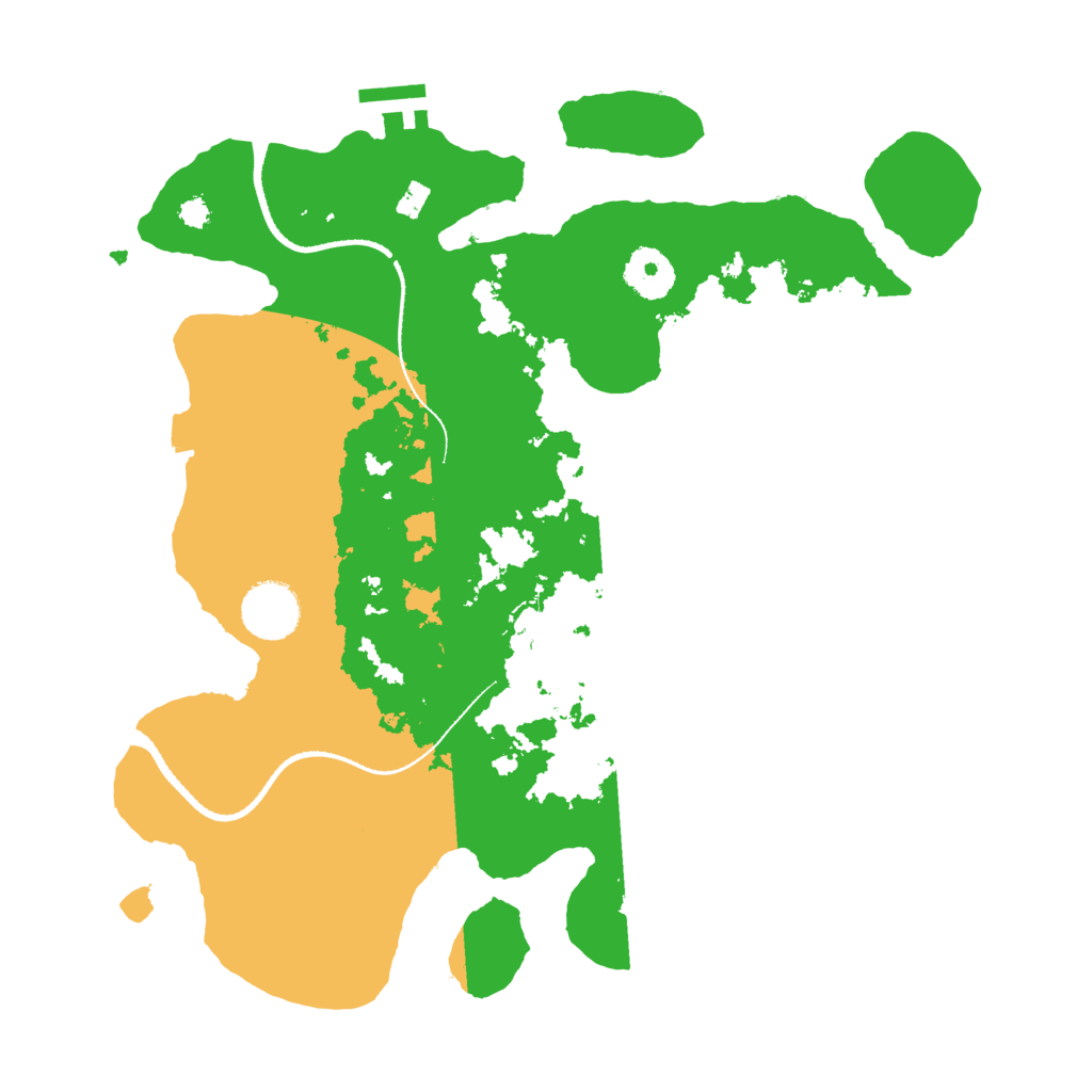 Biome Rust Map: Procedural Map, Size: 3300, Seed: 446861477