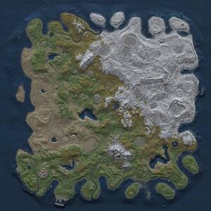 Thumbnail Rust Map: Procedural Map, Size: 5000, Seed: 411867368, 17 Monuments