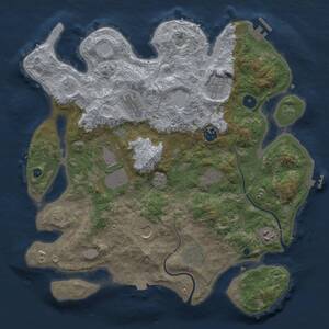 Thumbnail Rust Map: Procedural Map, Size: 3750, Seed: 87964245, 15 Monuments