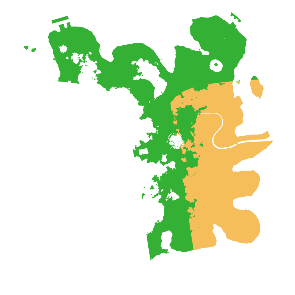 Biome Rust Map: Procedural Map, Size: 3500, Seed: 5837629