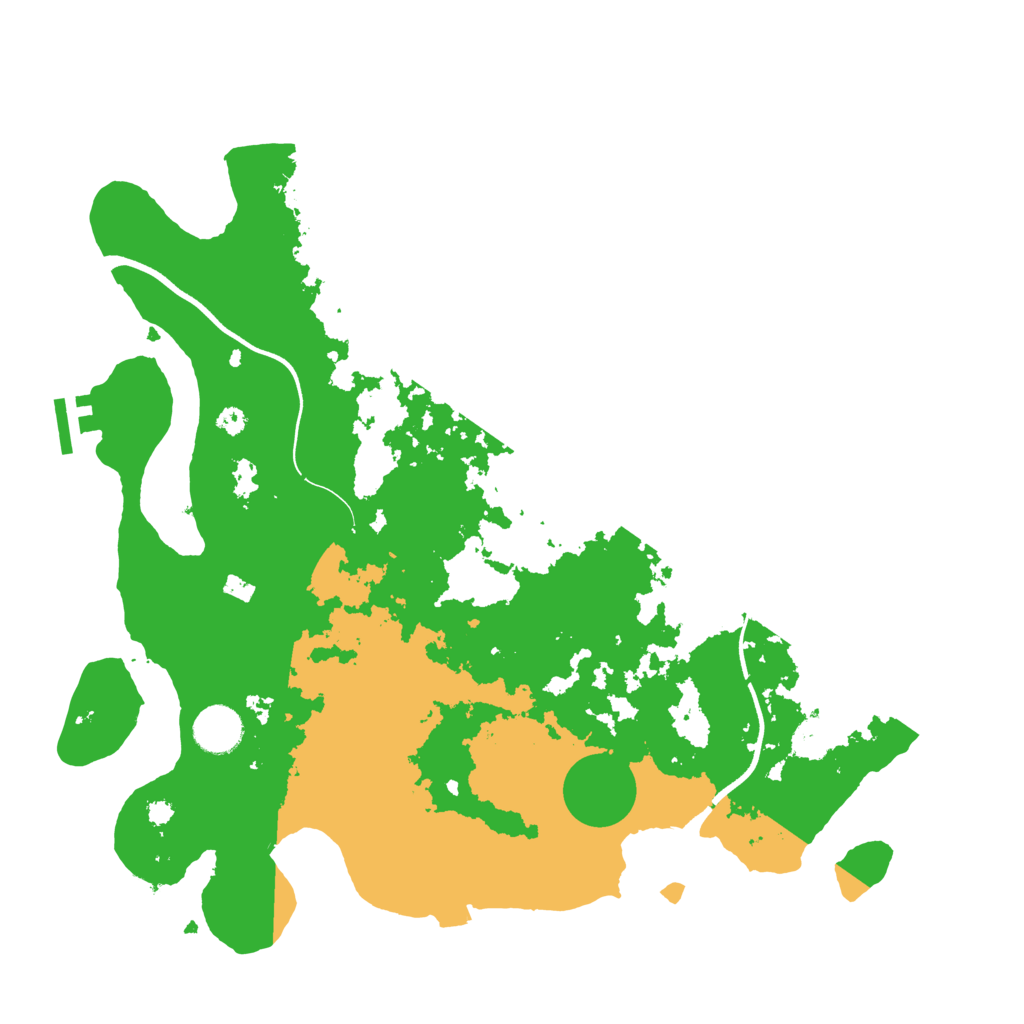 Biome Rust Map: Procedural Map, Size: 3700, Seed: 702037031