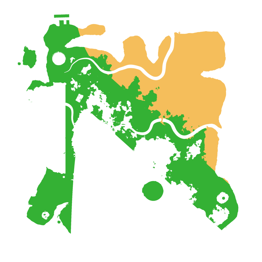 Biome Rust Map: Procedural Map, Size: 3500, Seed: 2747352