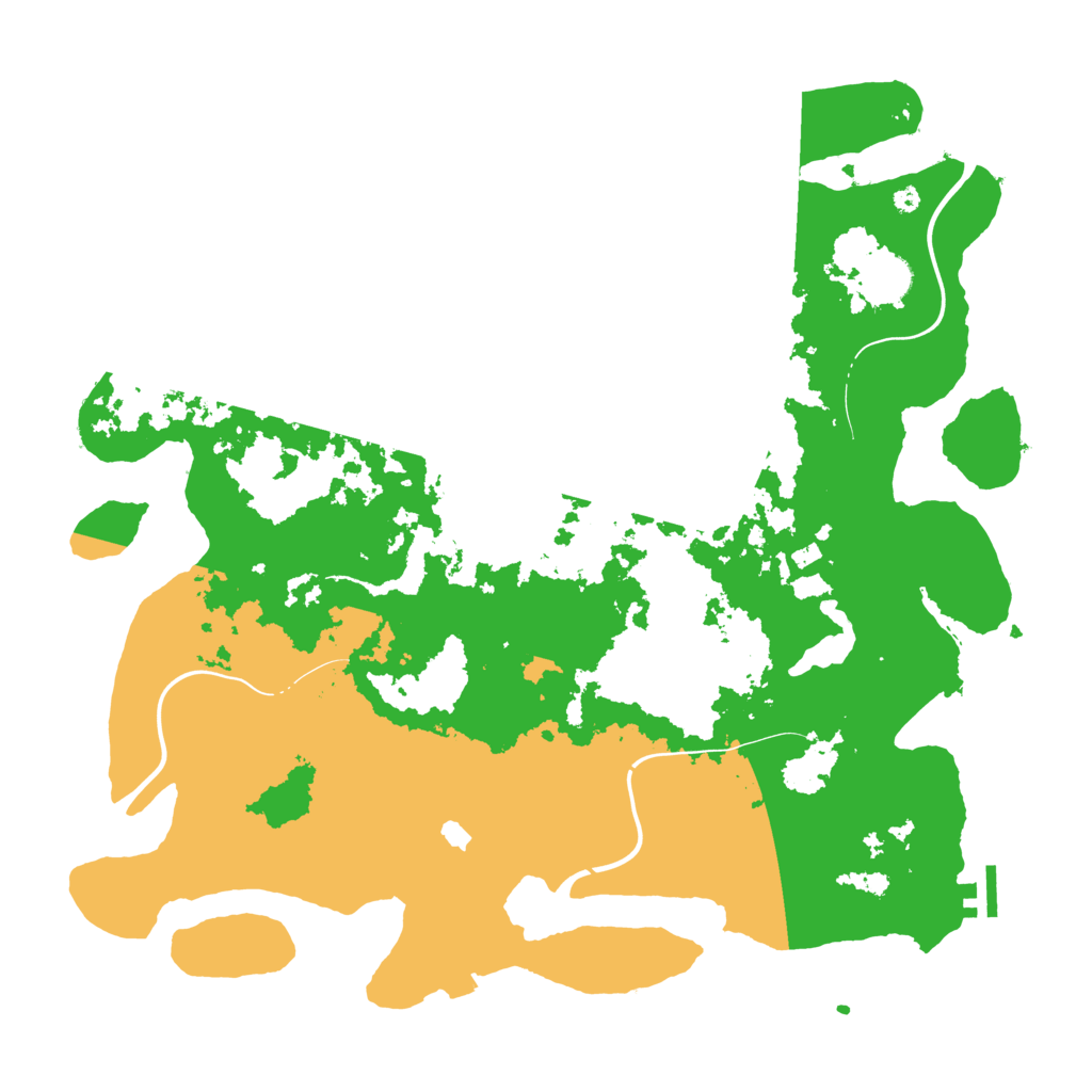 Biome Rust Map: Procedural Map, Size: 4250, Seed: 908354501