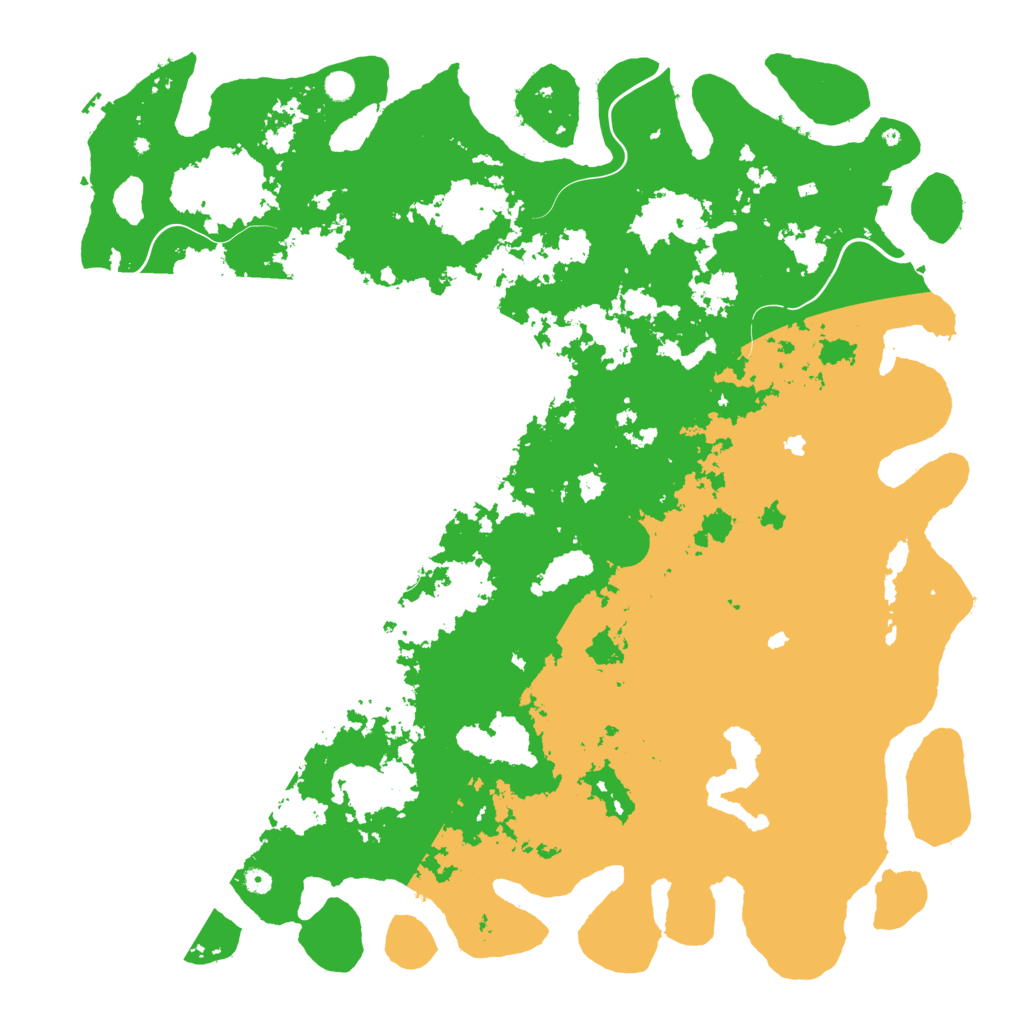 Biome Rust Map: Procedural Map, Size: 6000, Seed: 26654127