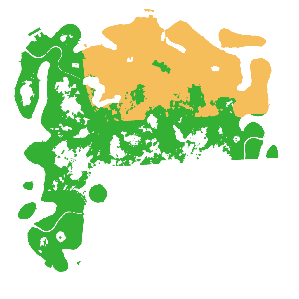 Biome Rust Map: Procedural Map, Size: 4500, Seed: 29900421