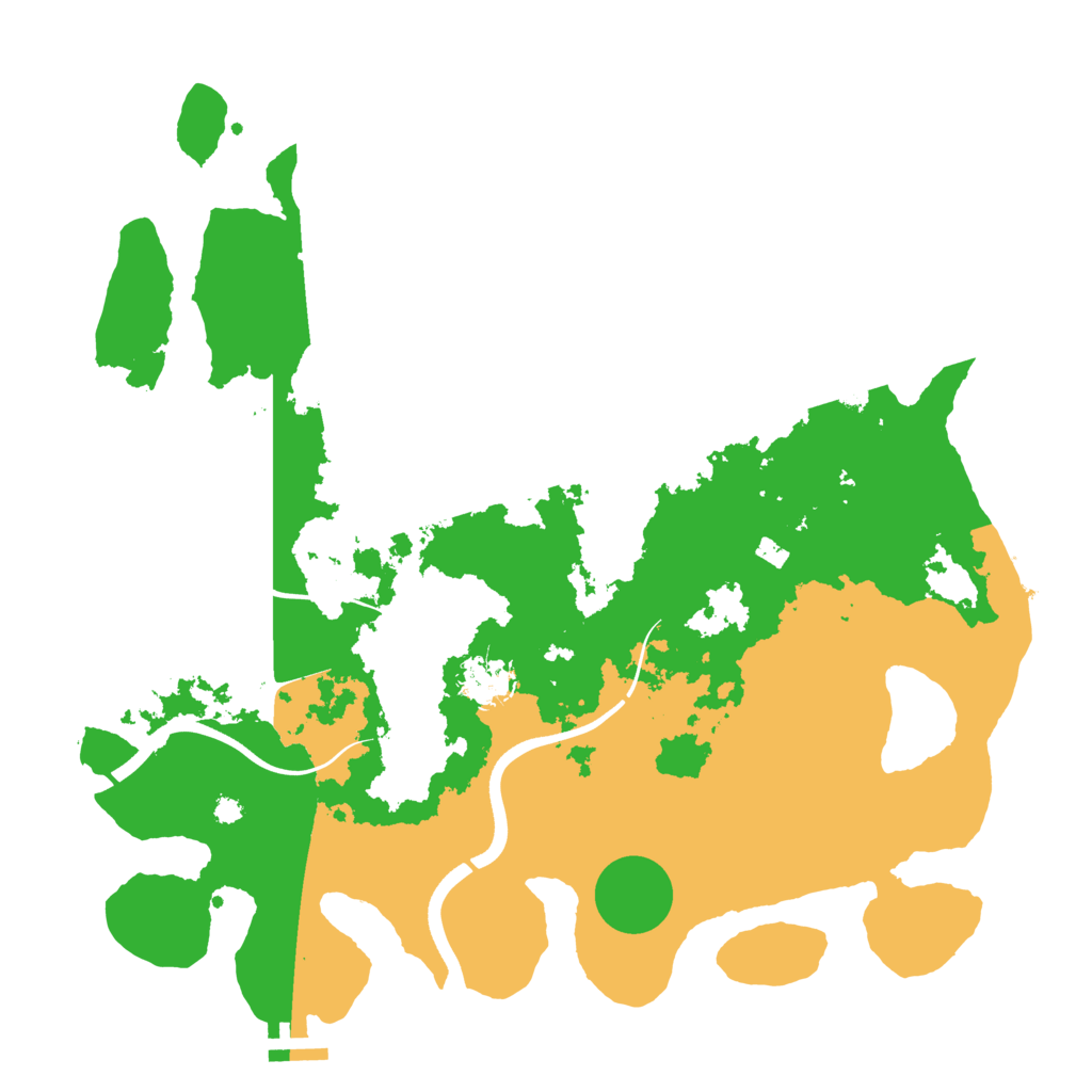 Biome Rust Map: Procedural Map, Size: 3700, Seed: 1829503378