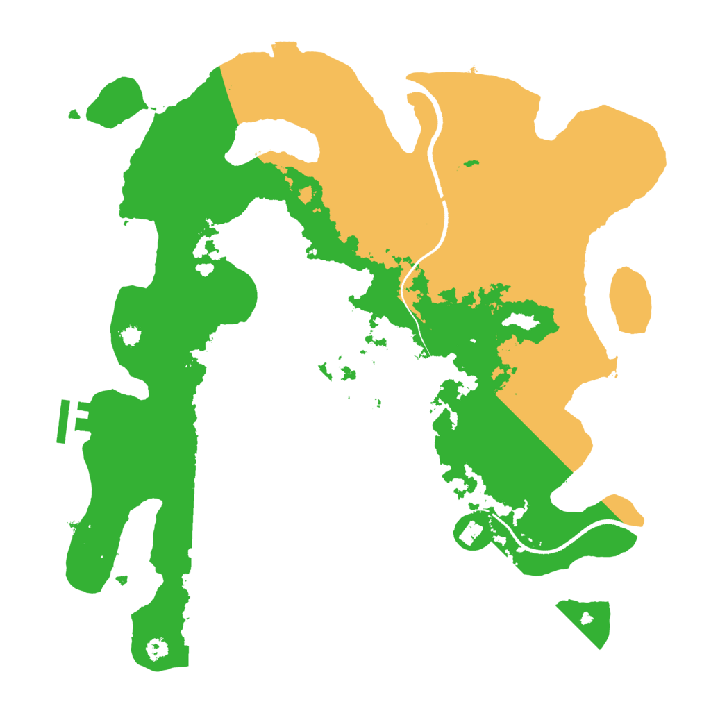 Biome Rust Map: Procedural Map, Size: 3300, Seed: 460499