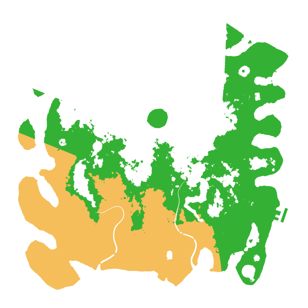 Biome Rust Map: Procedural Map, Size: 4250, Seed: 4954