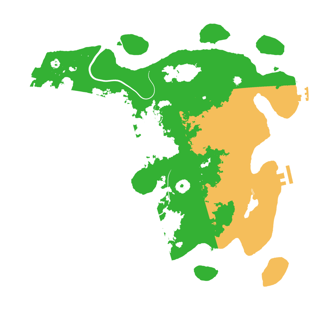 Biome Rust Map: Procedural Map, Size: 3500, Seed: 525635221