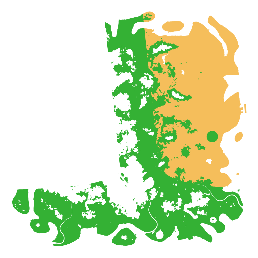 Biome Rust Map: Procedural Map, Size: 6000, Seed: 3950