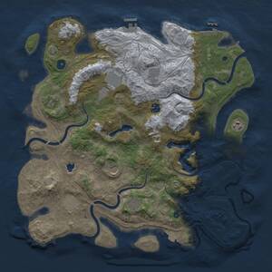 Thumbnail Rust Map: Procedural Map, Size: 4250, Seed: 76856811, 14 Monuments
