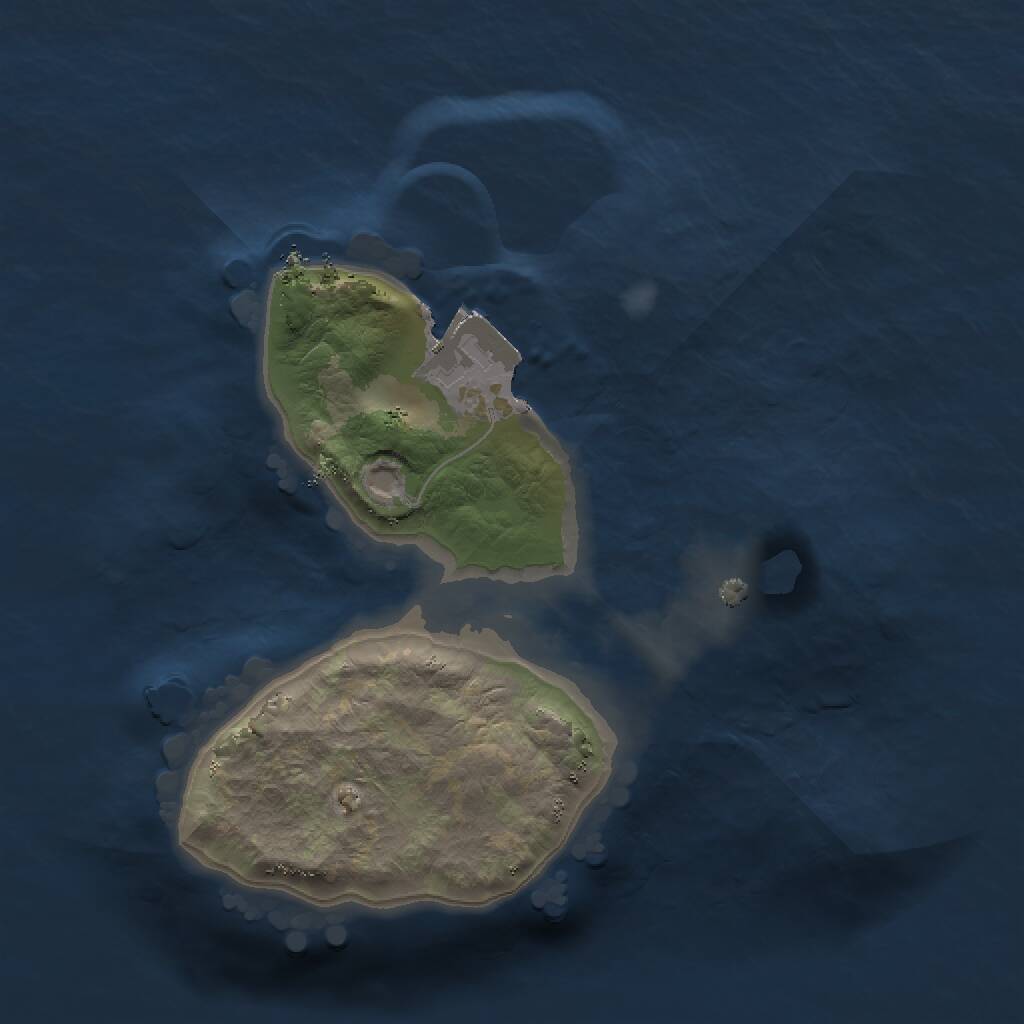 Rust Map: Procedural Map, Size: 1500, Seed: 24929, 1 Monuments