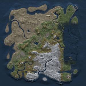 Thumbnail Rust Map: Procedural Map, Size: 4250, Seed: 1975564208, 16 Monuments