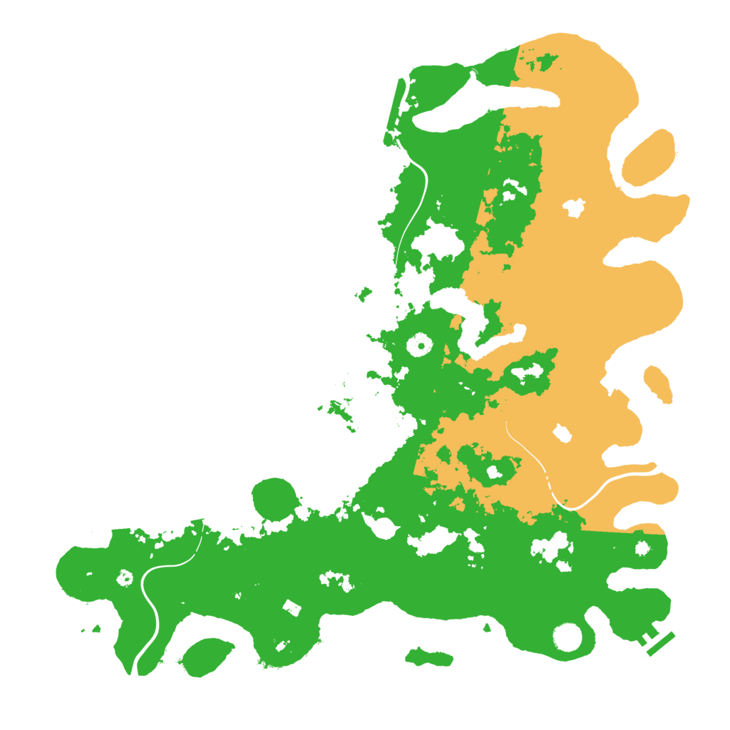 Biome Rust Map: Procedural Map, Size: 4500, Seed: 1226880273