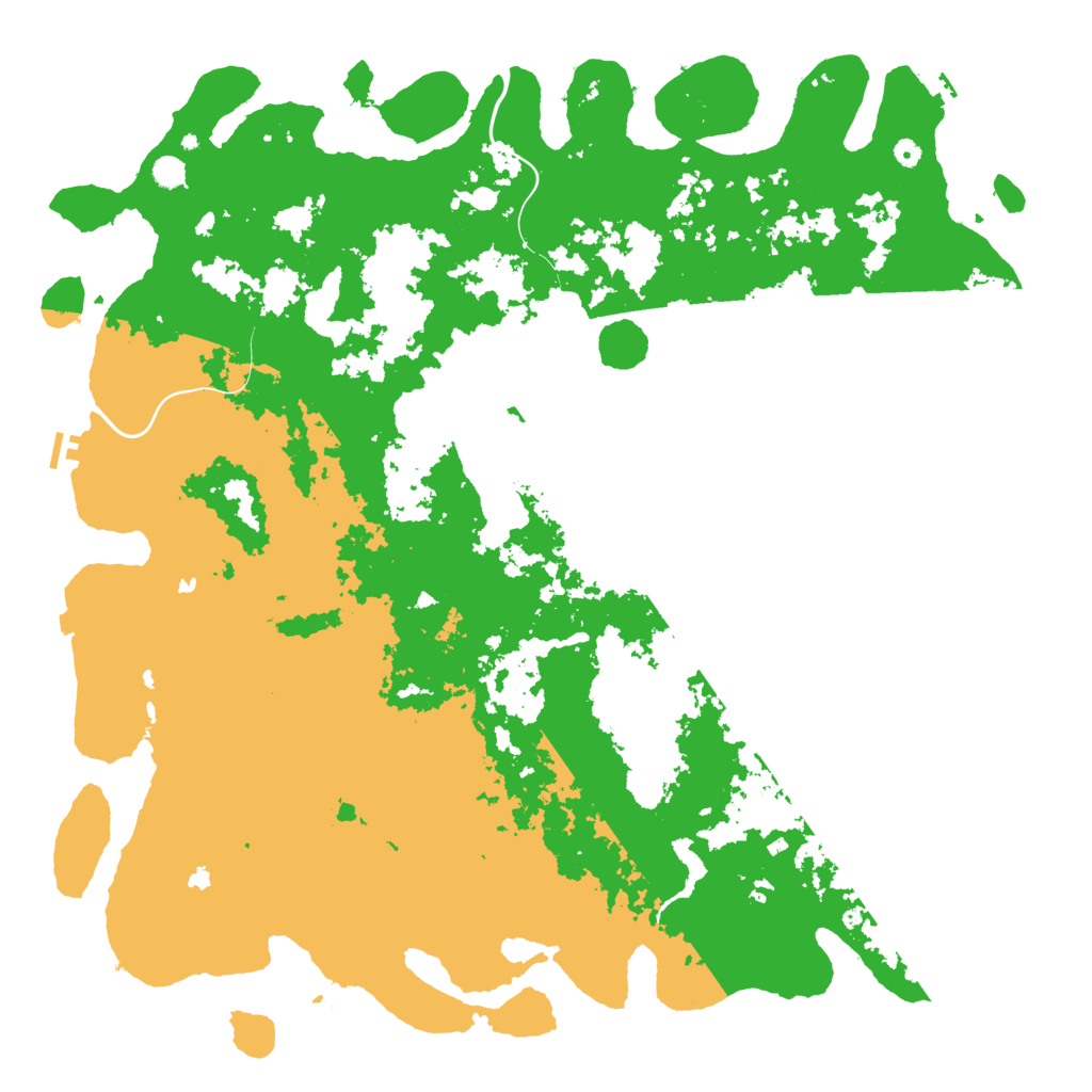 Biome Rust Map: Procedural Map, Size: 6000, Seed: 9120