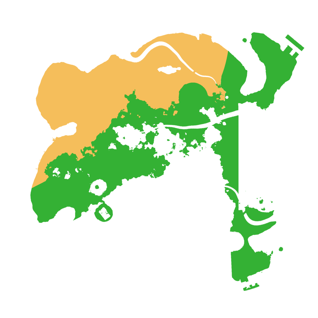 Biome Rust Map: Procedural Map, Size: 3000, Seed: 28028