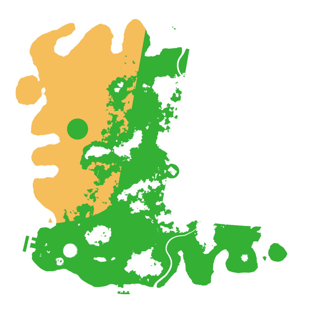 Biome Rust Map: Procedural Map, Size: 3900, Seed: 8000