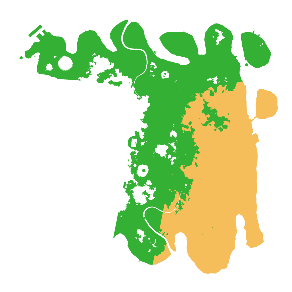 Biome Rust Map: Procedural Map, Size: 3700, Seed: 1100601486