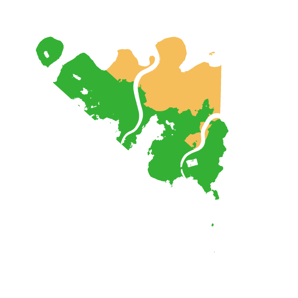 Biome Rust Map: Procedural Map, Size: 3000, Seed: 18989