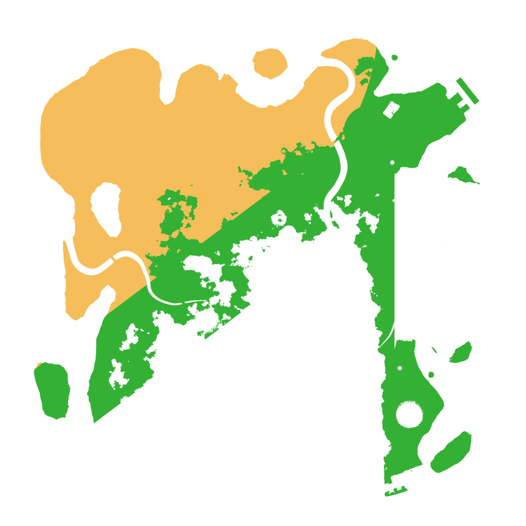 Biome Rust Map: Procedural Map, Size: 3500, Seed: 46584