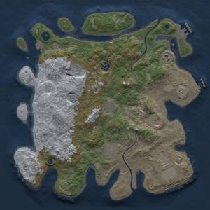 Thumbnail Rust Map: Procedural Map, Size: 3700, Seed: 932961114, 15 Monuments