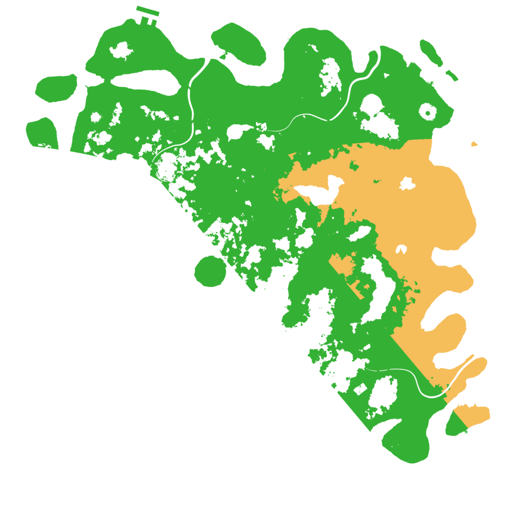 Biome Rust Map: Procedural Map, Size: 4500, Seed: 45343