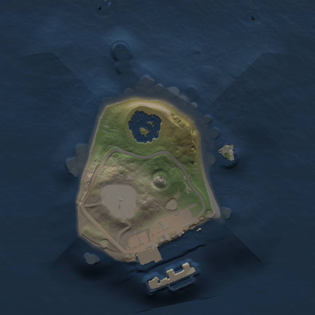 Rust Map: Procedural Map, Size: 1000, Seed: 952834668, 2 Monuments