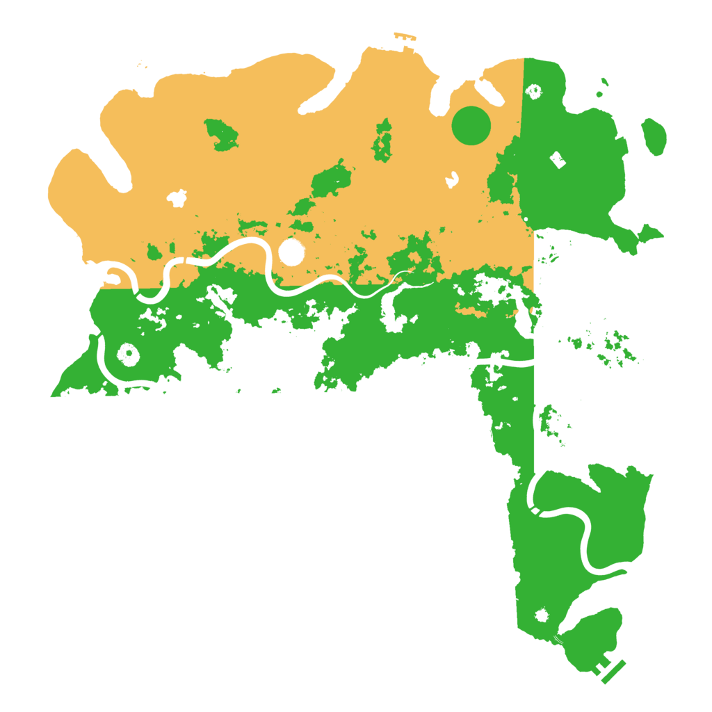 Biome Rust Map: Procedural Map, Size: 4800, Seed: 414934440
