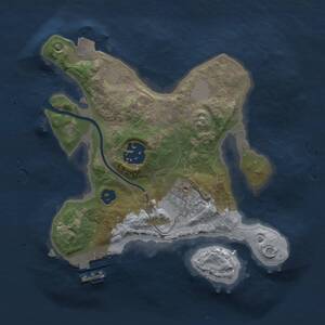 Thumbnail Rust Map: Procedural Map, Size: 2200, Seed: 854408903, 4 Monuments