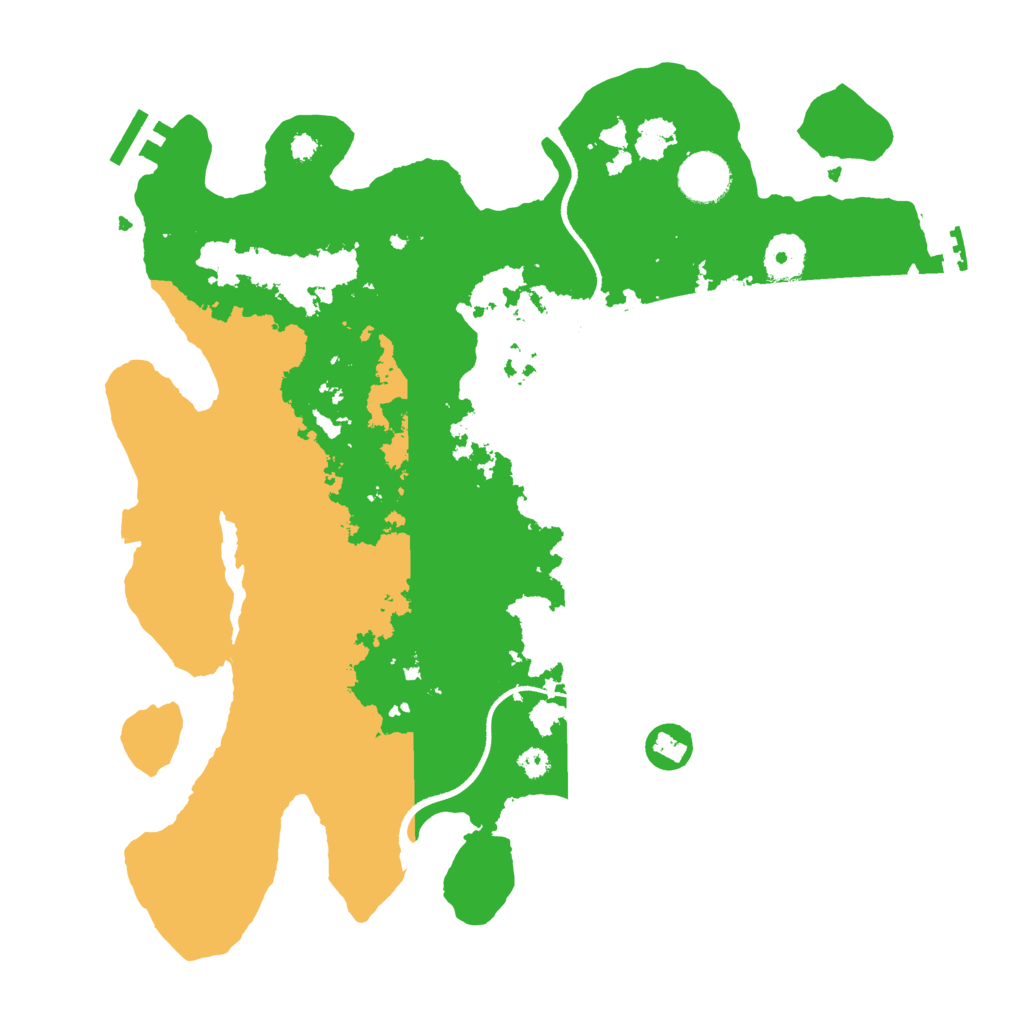 Biome Rust Map: Procedural Map, Size: 3500, Seed: 25678