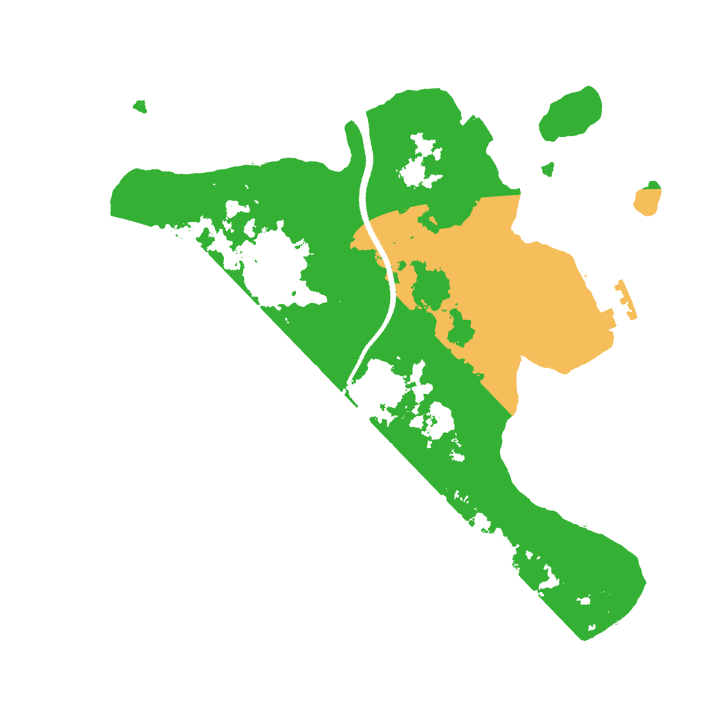 Biome Rust Map: Procedural Map, Size: 2600, Seed: 549661150