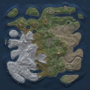 Thumbnail Rust Map: Procedural Map, Size: 3500, Seed: 5645456, 13 Monuments