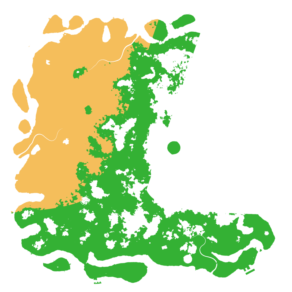 Biome Rust Map: Procedural Map, Size: 6000, Seed: 936631738