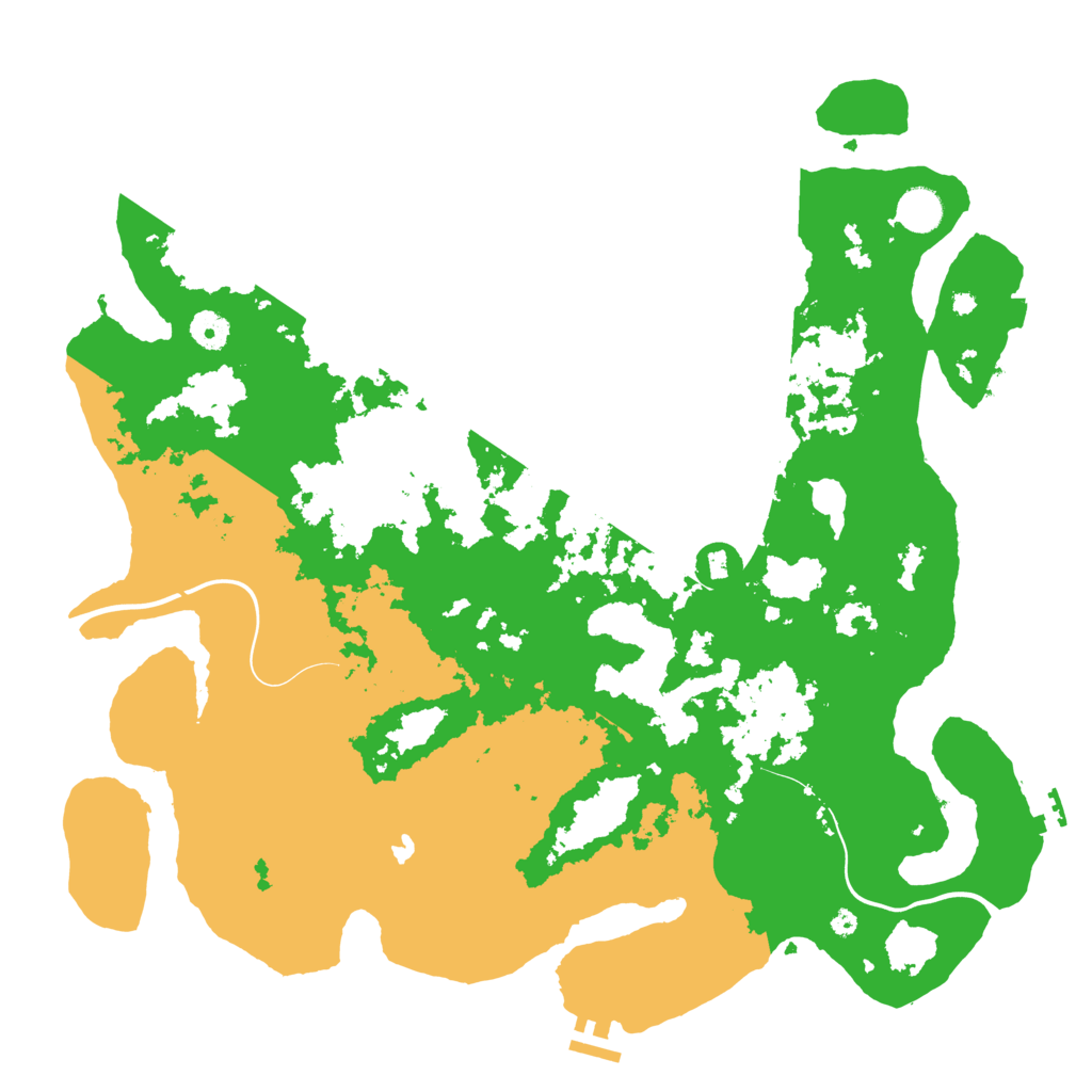 Biome Rust Map: Procedural Map, Size: 4250, Seed: 1185558995