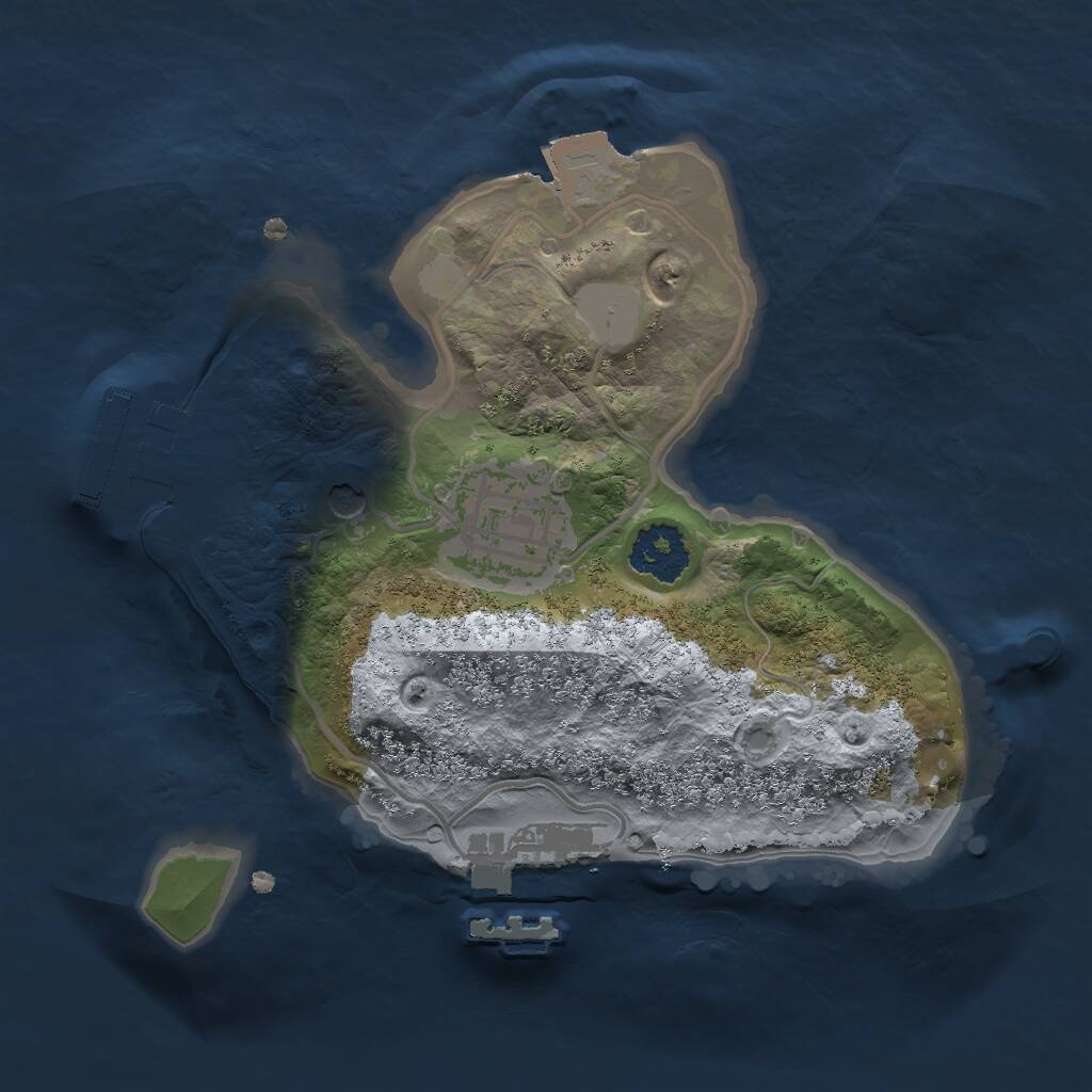 Rust Map: Procedural Map, Size: 1900, Seed: 1163247224, 5 Monuments