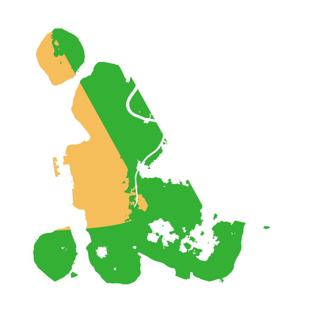 Biome Rust Map: Procedural Map, Size: 2500, Seed: 1141344598