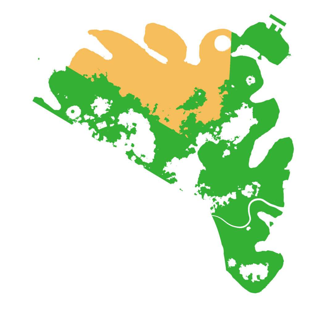 Biome Rust Map: Procedural Map, Size: 3500, Seed: 559043223