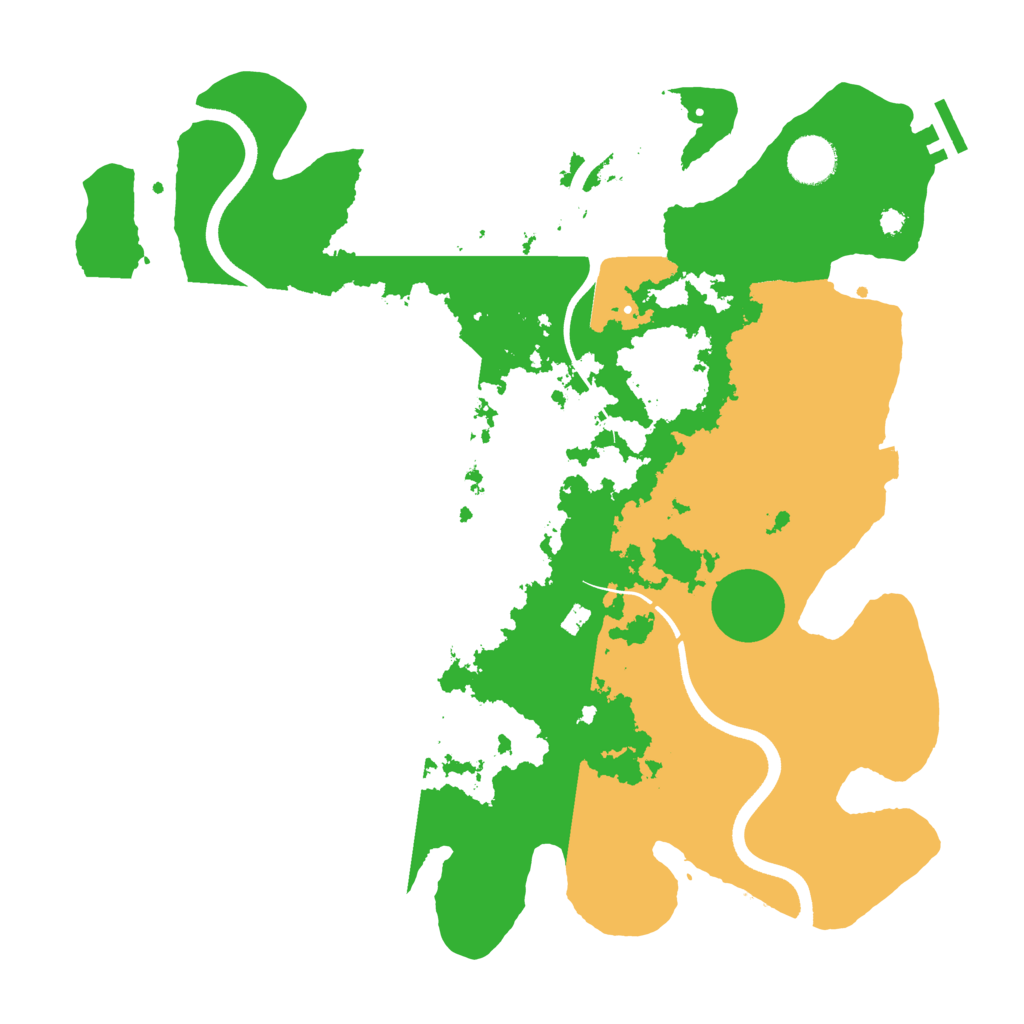 Biome Rust Map: Procedural Map, Size: 3700, Seed: 1184847211