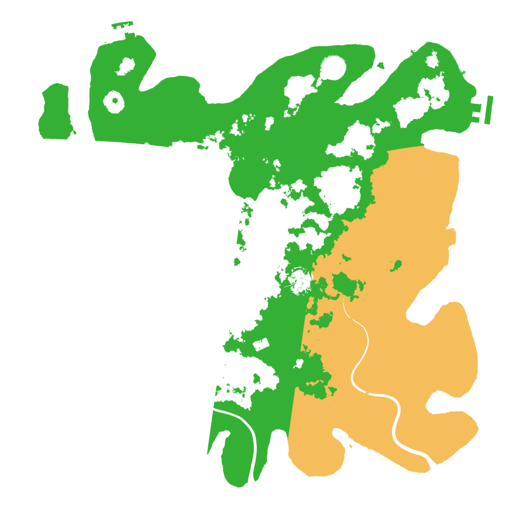 Biome Rust Map: Procedural Map, Size: 3700, Seed: 1184847211