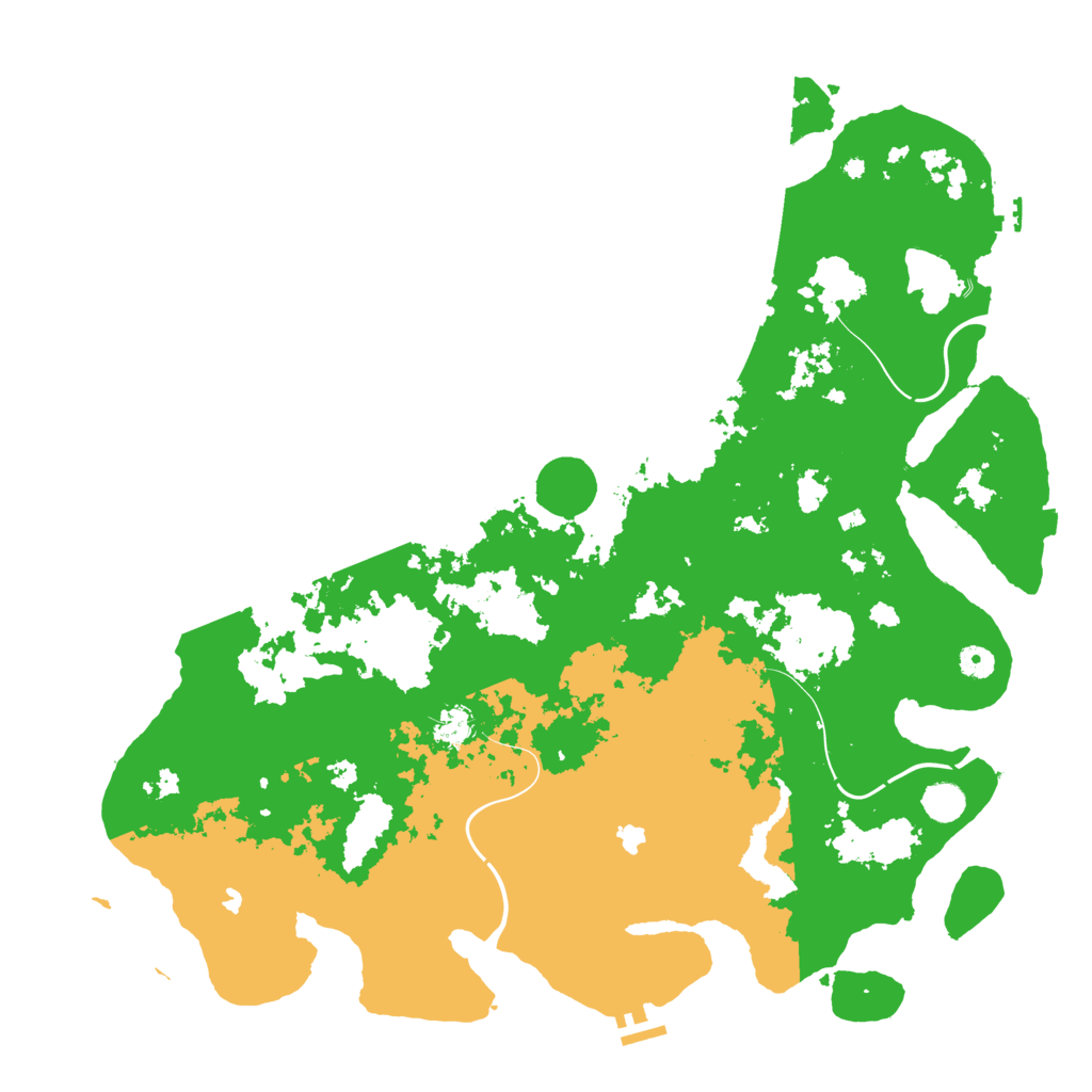 Biome Rust Map: Procedural Map, Size: 4800, Seed: 435973517