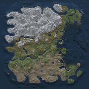 Thumbnail Rust Map: Procedural Map, Size: 4800, Seed: 435973517, 17 Monuments