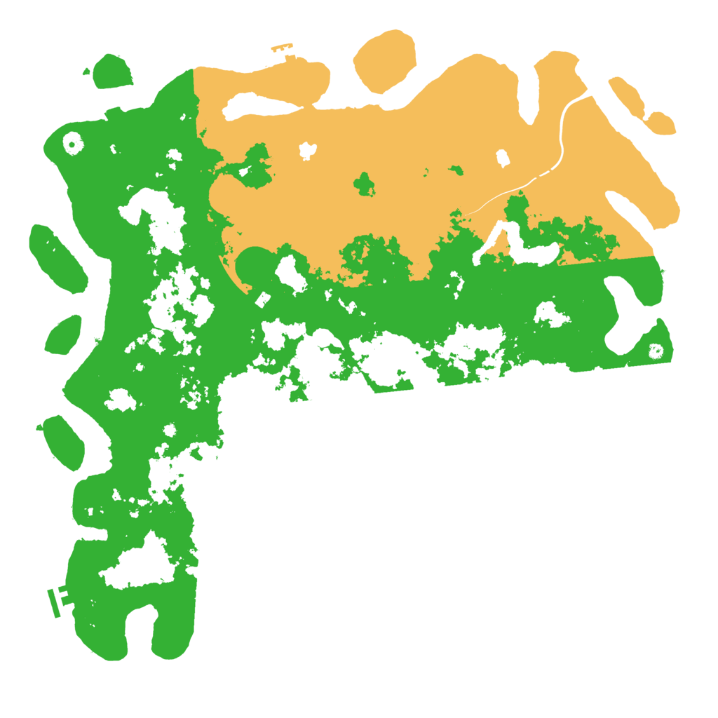 Biome Rust Map: Procedural Map, Size: 5000, Seed: 1578216841