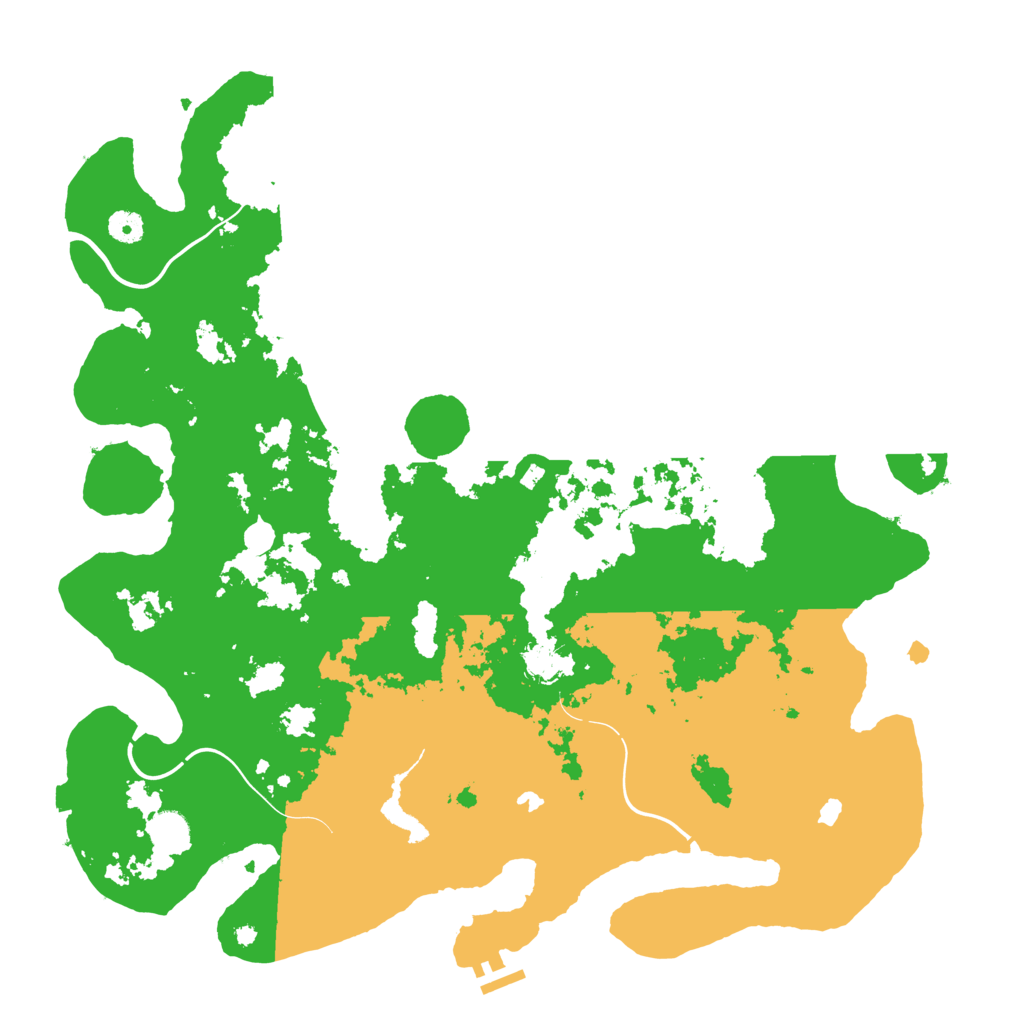 Biome Rust Map: Procedural Map, Size: 4500, Seed: 1040274113