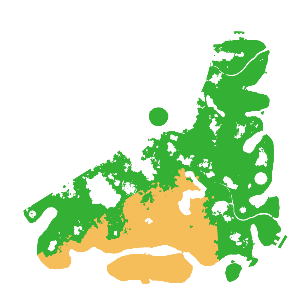 Biome Rust Map: Procedural Map, Size: 4250, Seed: 582629779