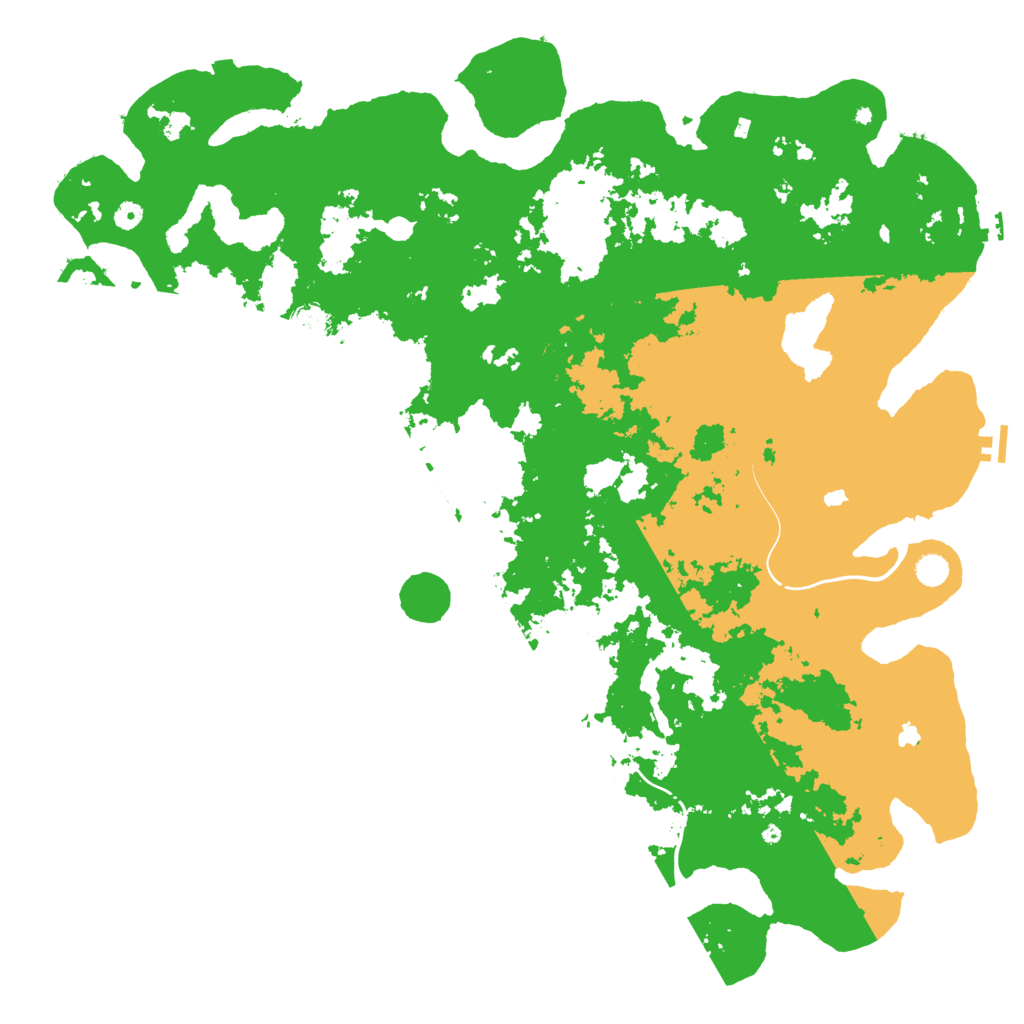 Biome Rust Map: Procedural Map, Size: 5500, Seed: 37284